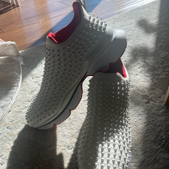 Christian Louboutin Spike Sock Flat Neoprene 45.5 - Picture 3 of 13